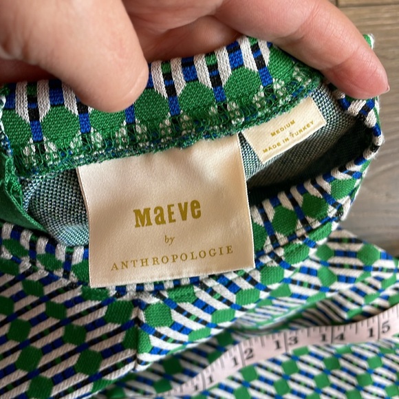 Anthropologie Maeve Seamed Jacquard Mini Dress - Picture 11 of 13